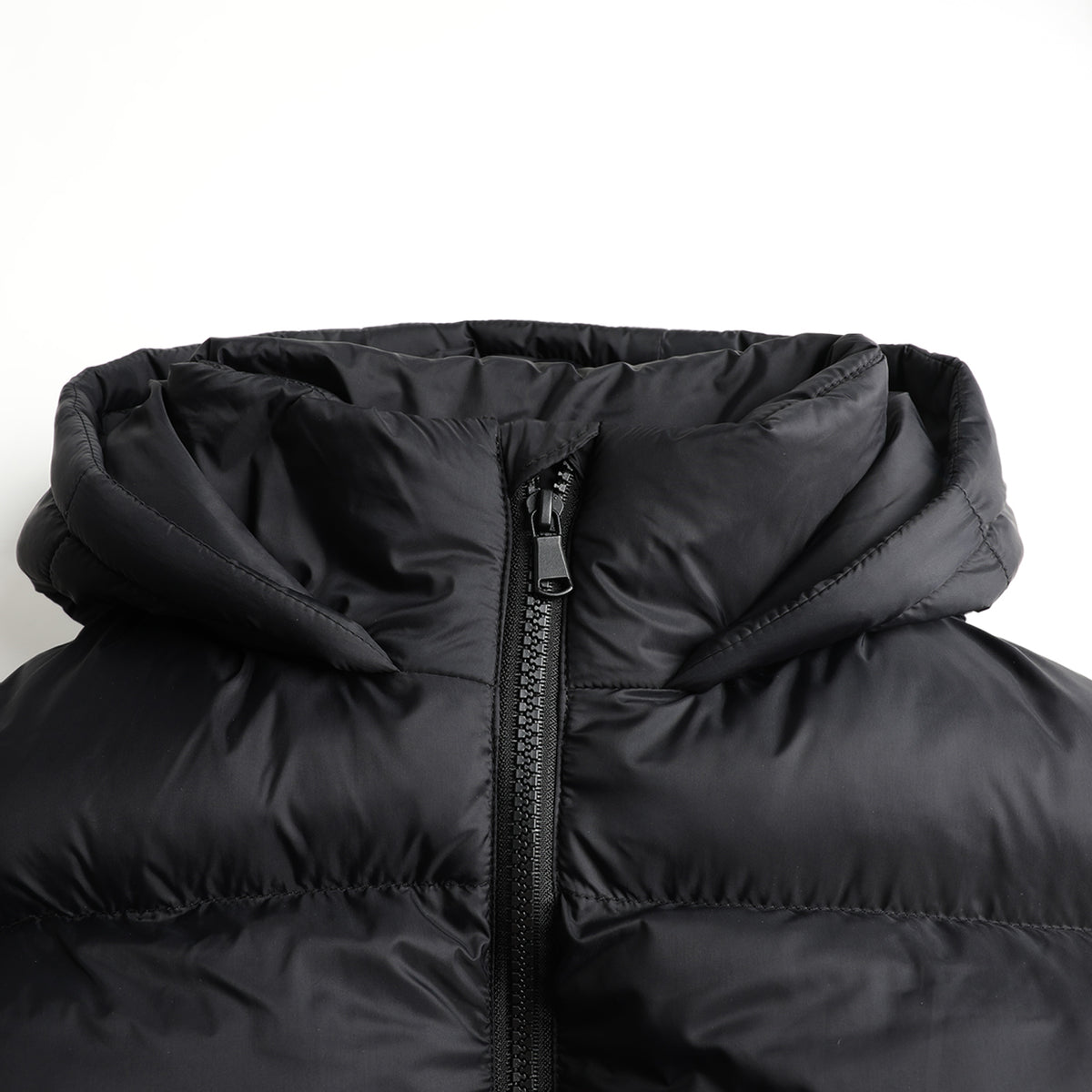 HILEELANG 6-16Y Girls Black Outerwear Coat, Hooded Short Puffer Jacket for Winter