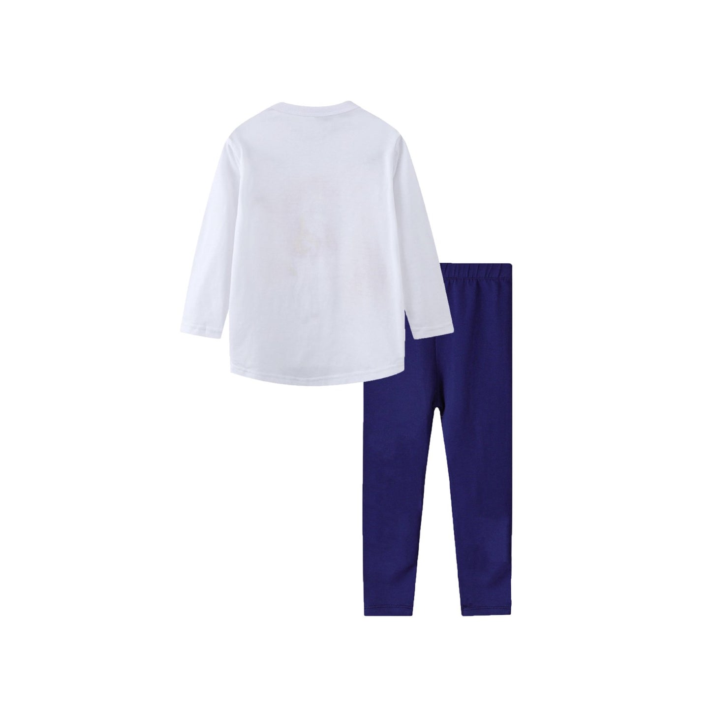 Toddler Girl Pants Set Pink Dot Long Sleeve Pocket Sweatshirts Cotton Casual Blue Leggings Outfits Winter Clothing