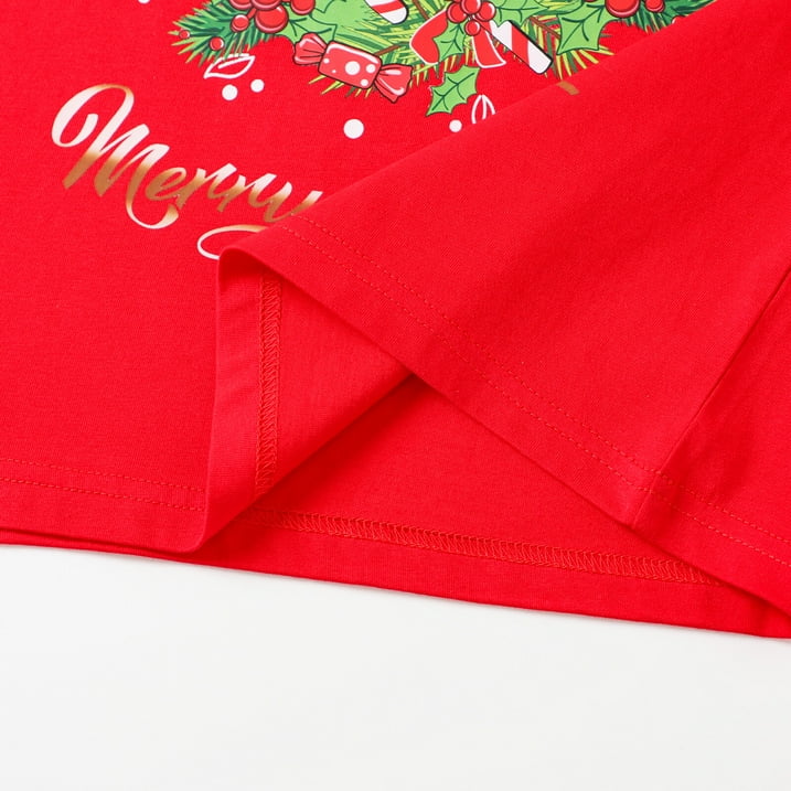 HILEELANG Toddler Girls'Christmas Long Sleeve Tee Shirt Cotton Crewneck Santa Claus Graphic Tops T-Shirts Blue Yellow Pink 3 Packs