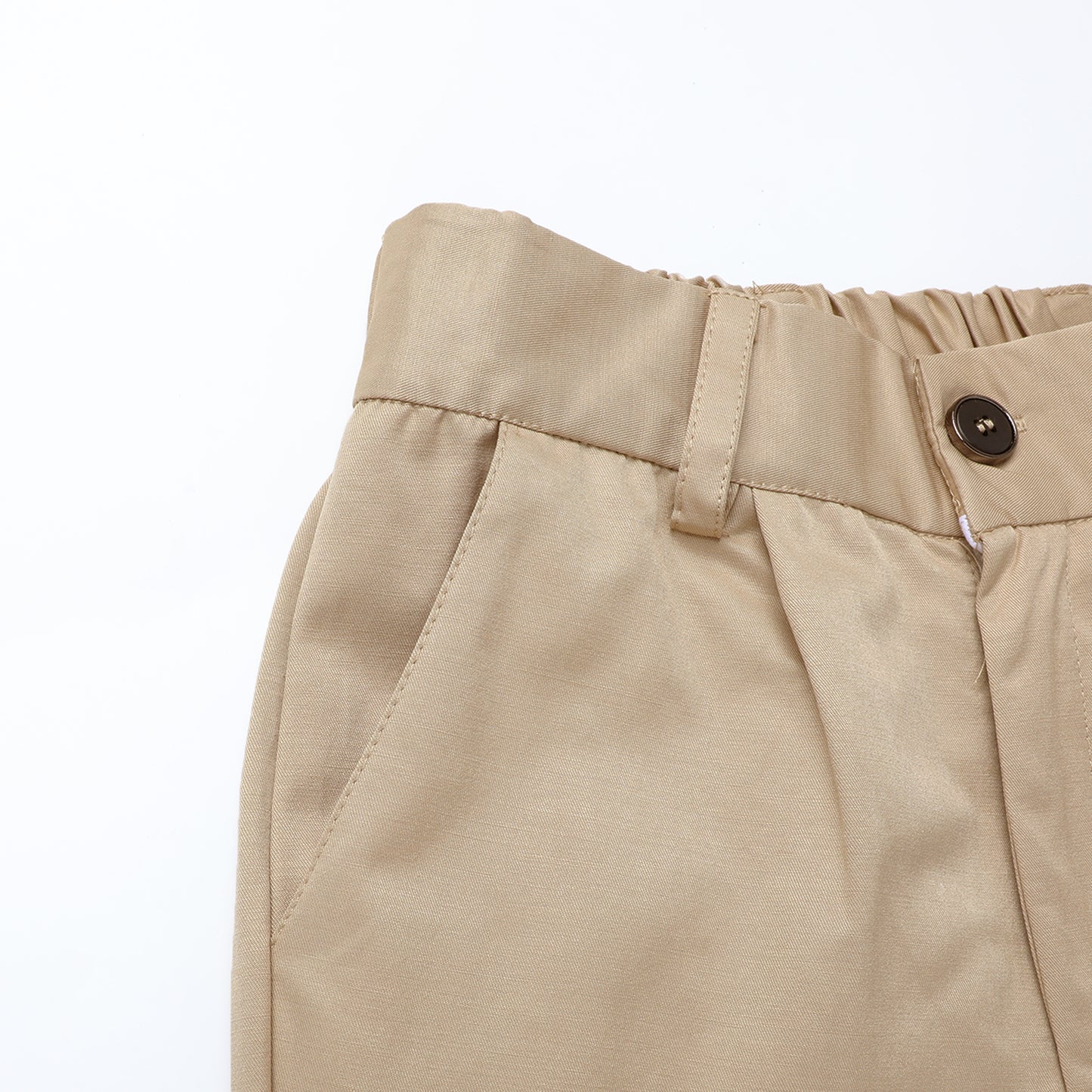 HILEELANG 4-15 Little/Big Boys and girls Chino Pants Straight Leg Button Front Twill School Uniform Everyday Wear Navy Khaki 2 Pack
