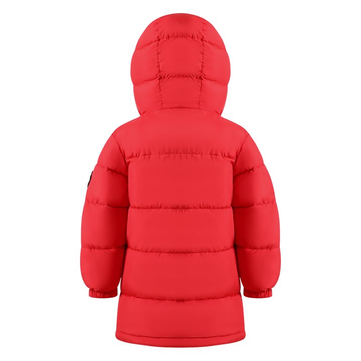 HILEELANG Toddler Boy Girl Winter Puffer Jackets Coats Christmas Red Hooded Light Weight Warm Padded Outerwear