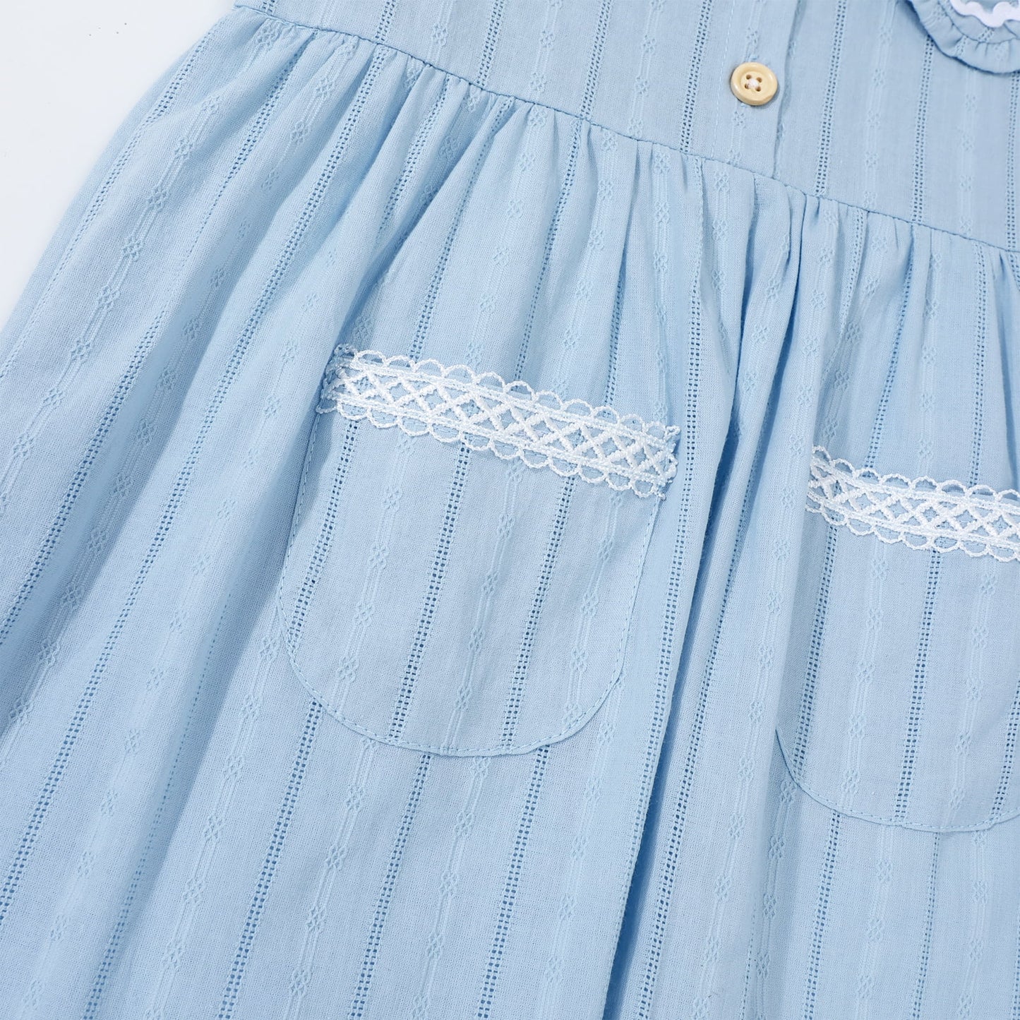 HILEELANG Toddler Little Girls 2 Pack Summer Dresses, Sleeveless Peter Pan Collar Sundress Set with Pockets