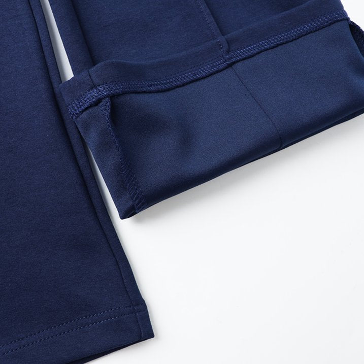 HILEELANG Girls Flare Pants Stretch Sweatpants Pull On with Pockets Navy