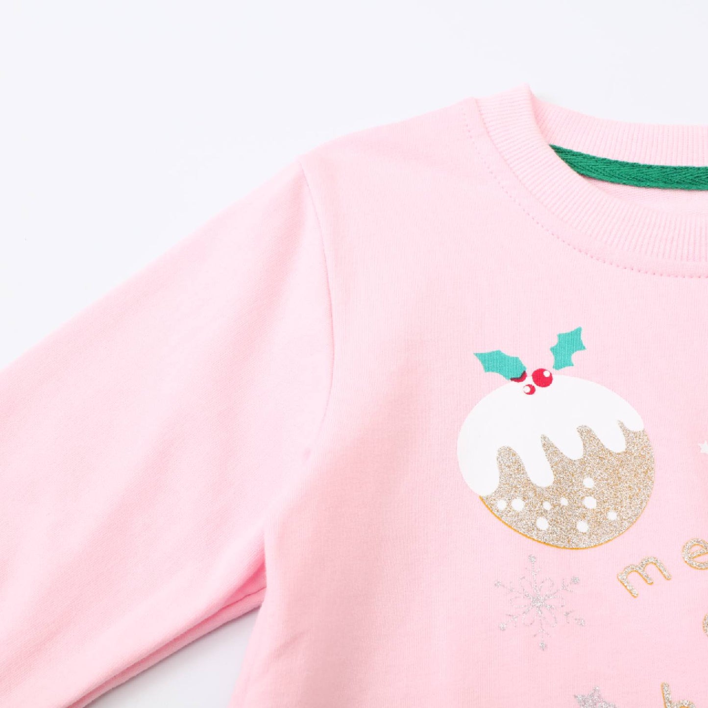 HILEELANG Toddler Girl Sweatshirts Pink Christmas trees Printed Cotton Casual Crew Neck Long Sleeve Tops Shirt