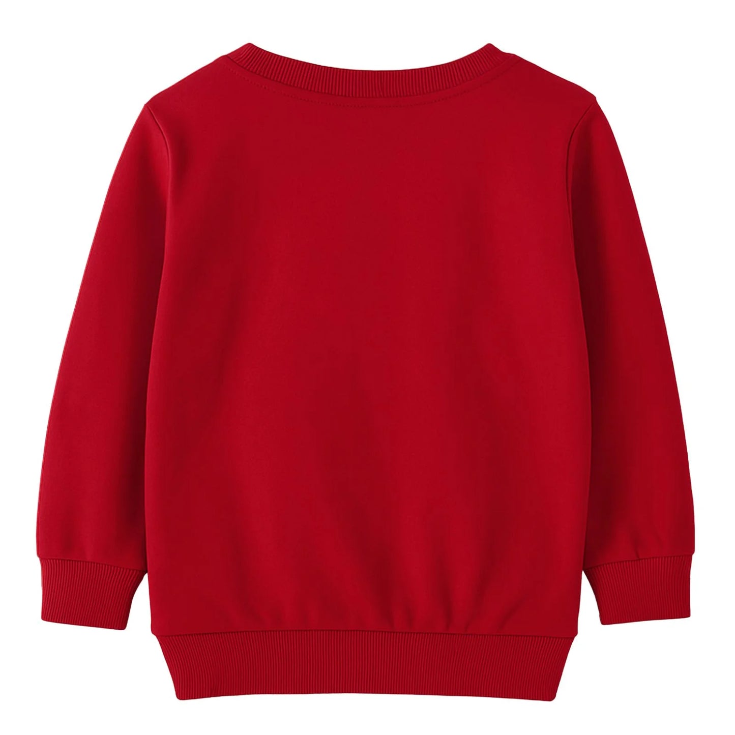 HILEELANG Kids Christmas Sweatshirt, Cotton Pullover Holiday Top with Santa Claus, Snowman and Reindeer Print, Unisex Long Sleeve Shirt for Toddler Boys Girls