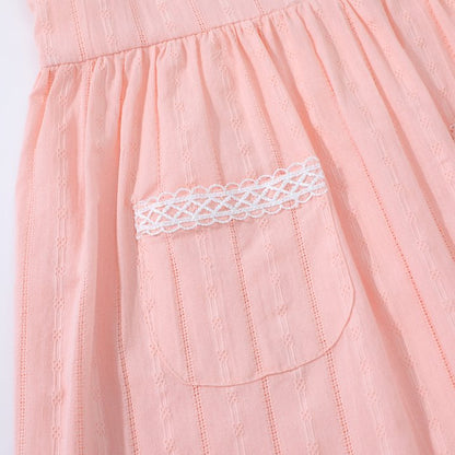 HILEELANG Toddler Little Girls 2 Pack Summer Dresses, Sleeveless Peter Pan Collar Sundress Set with Pockets