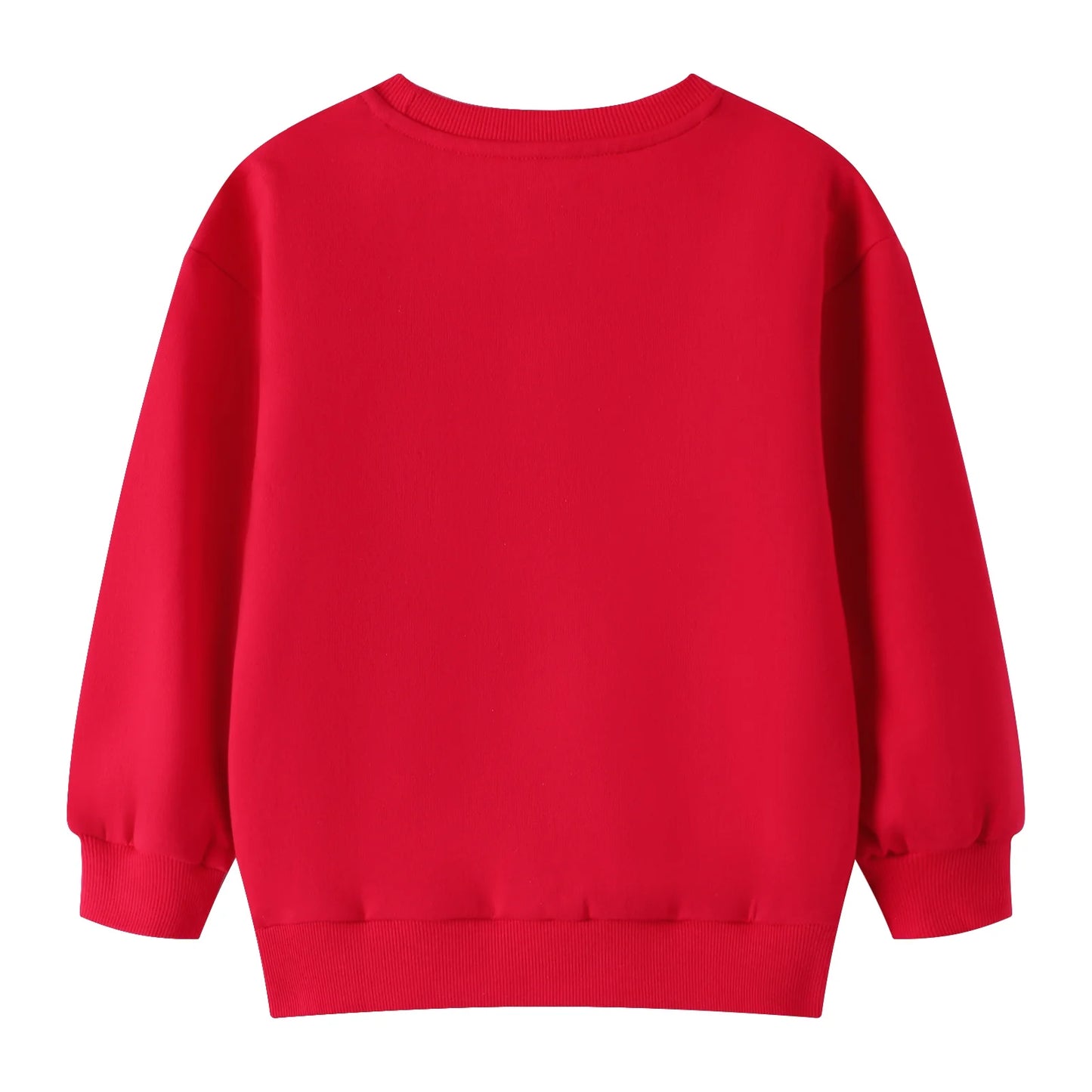 HILEELANG Toddler Girl Christmas Sweatshirts Red Unicorn Graphic Cotton Crewneck Pullover Tops Sweater Shirts