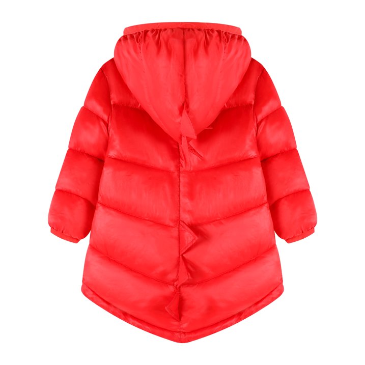HILEELANG Toddler Boy Girl (12M-7Y) Winter Puffer Jackets Coats Christmas Red Dinosaur Hooded Light Weight Padded Outerwear