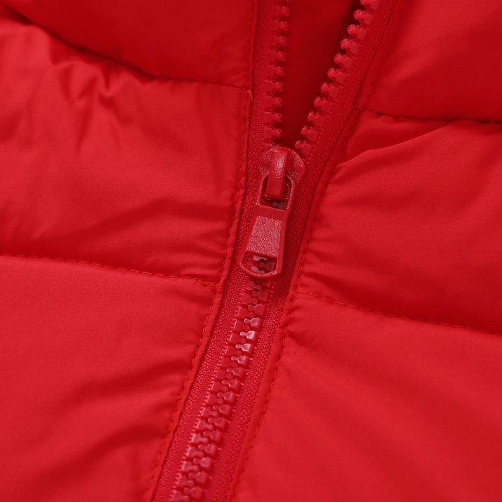 HILEELANG Toddler Boy Girl Winter Puffer Jackets Coats Christmas Red Hooded Light Weight Warm Padded Outerwear