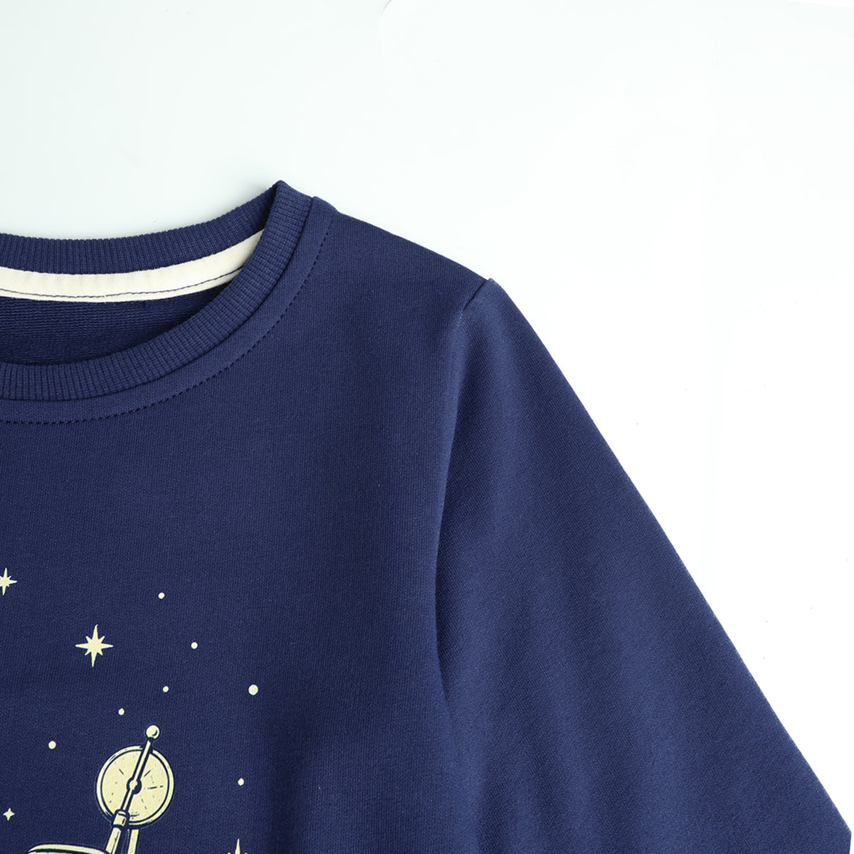 HILEELANG Toddler Boys Space Rover Graphic Sweatshirt, Long Sleeve Crewneck Pullover Top, Sizes 2-7 Years