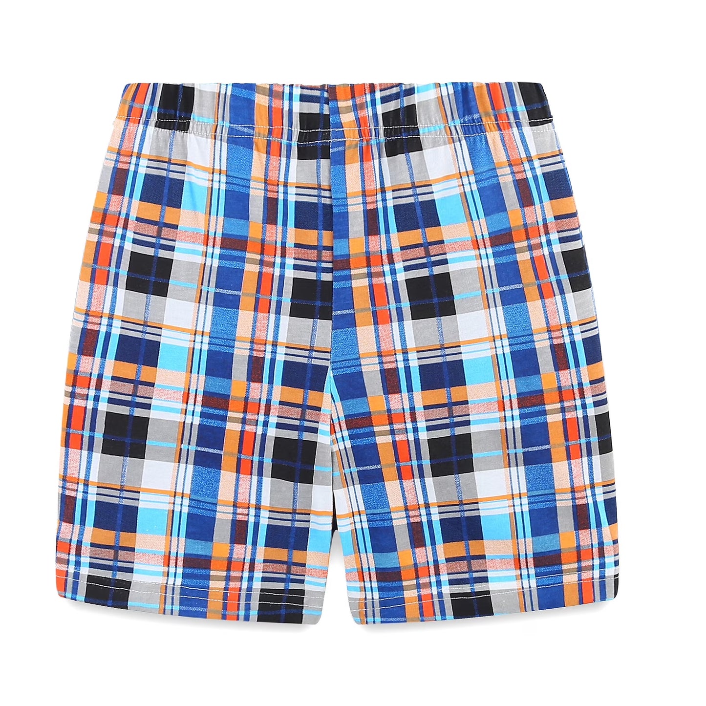 HILEELANG Toddler Boy Summer Short Clothes Sets Outfits Easter Cotton Orange Excavator Tee Shirts Shorts Playwear 3T