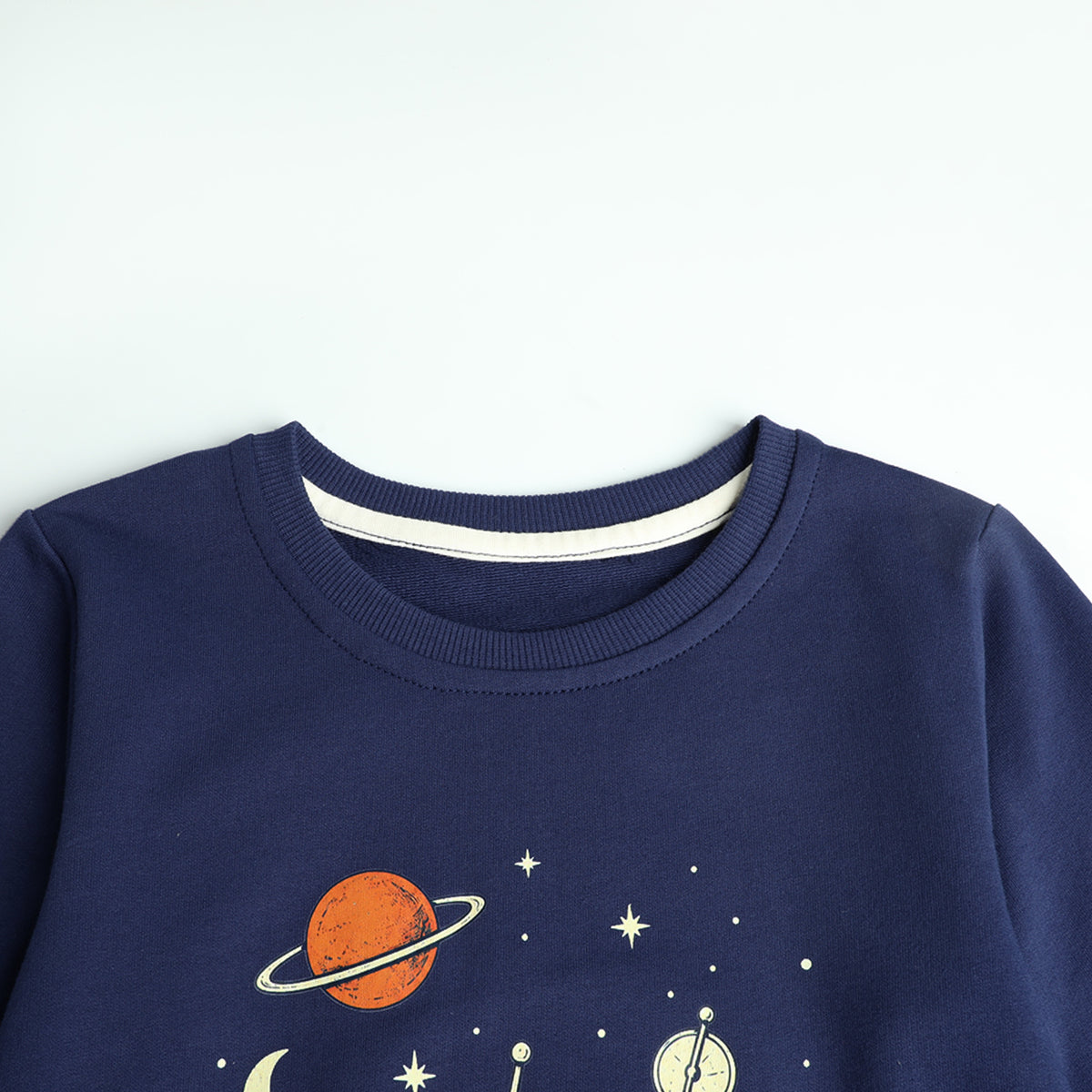 HILEELANG Toddler Boys Space Rover Graphic Sweatshirt, Long Sleeve Crewneck Pullover Top, Sizes 2-7 Years