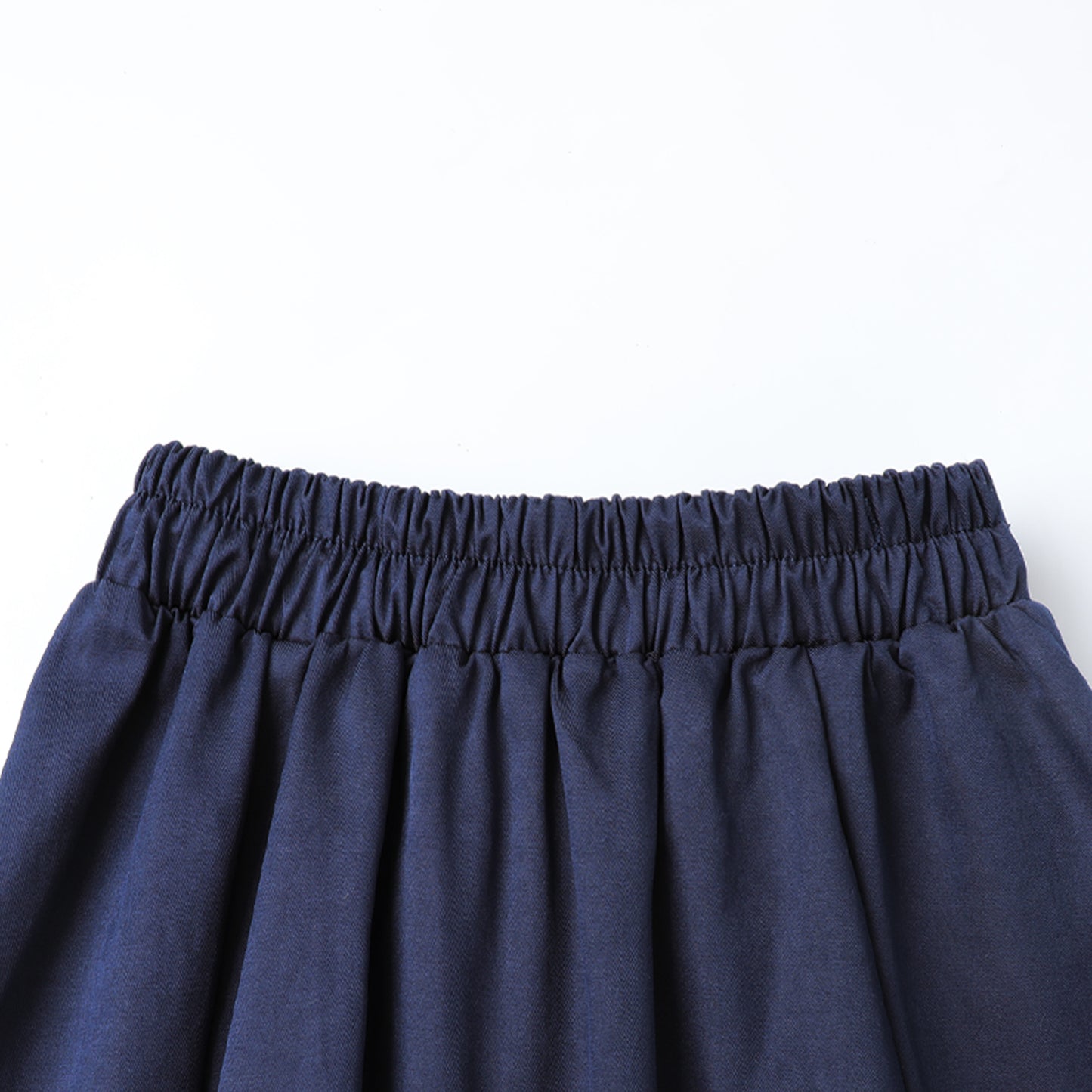 HILEELANG 4-13 Little Big Girls 2 Pack Skorts Navy and Khaki with Built-in Shorts School Uniform Skirt Set Kids Elastic Waist with Pockets Scooter