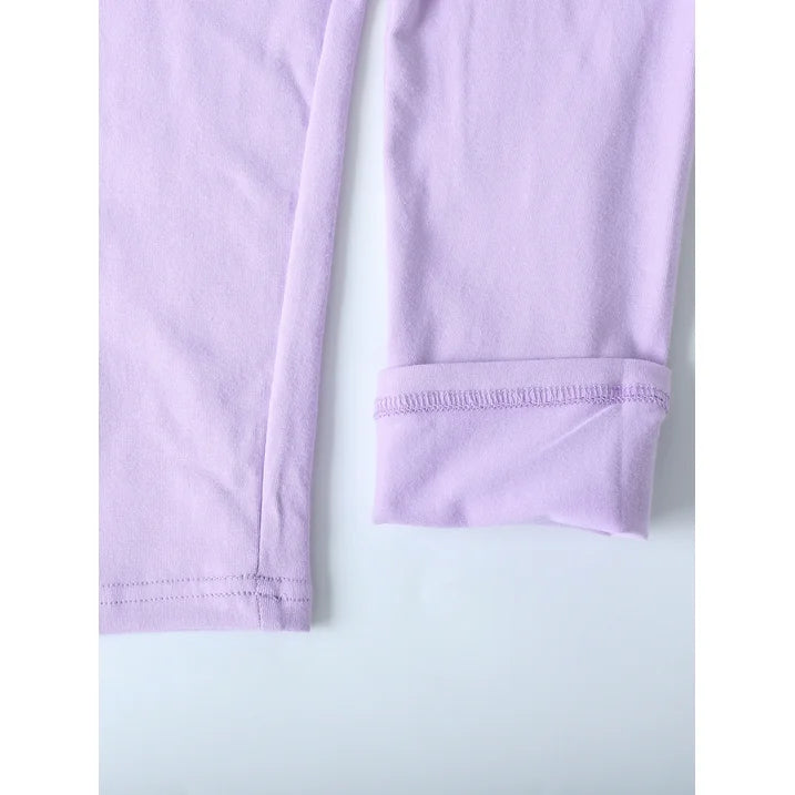 HILEELANG Toddler Kids' Fall & Winter Leggings Ages 1 - 14Y 95% Cotton + 5% Spandex Soft & Skin - Friendly Stretchy & Non - Binding Colors Light Gray, Violet, Dark Rose Red