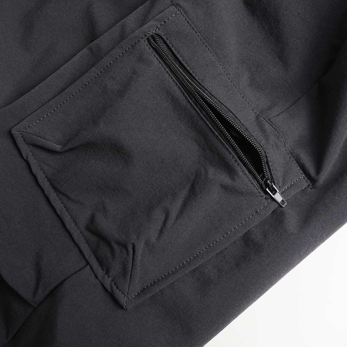 HILEELANG Charcoal Kids Zip Pocket Cargo Sweatpants Jogger Pants, Single Piece
