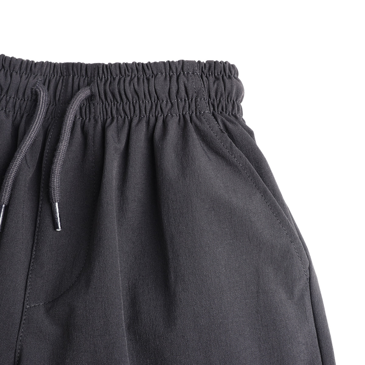 HILEELANG Charcoal Kids Zip Pocket Cargo Sweatpants Jogger Pants, Single Piece