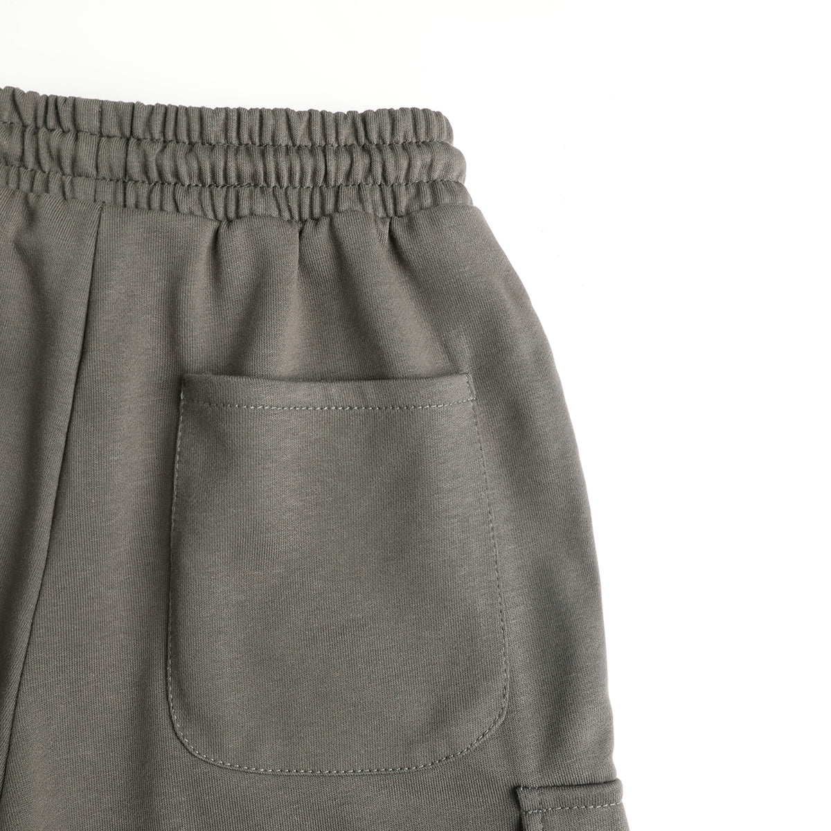 HILEELANG Big Boys Girls Dark Gray Wide Leg Cargo Sweatpants Fleece Pants