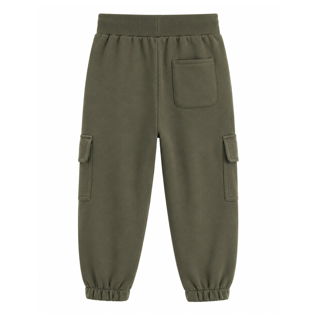 HILEELANG Toddler Boys 2 Pack Cargo Jogger Pants Car Embroidery Drawstring Sweatpants Heather Grey Olive