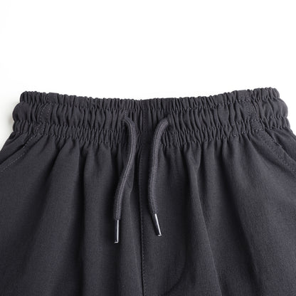 HILEELANG Charcoal Kids Zip Pocket Cargo Sweatpants Jogger Pants, Single Piece