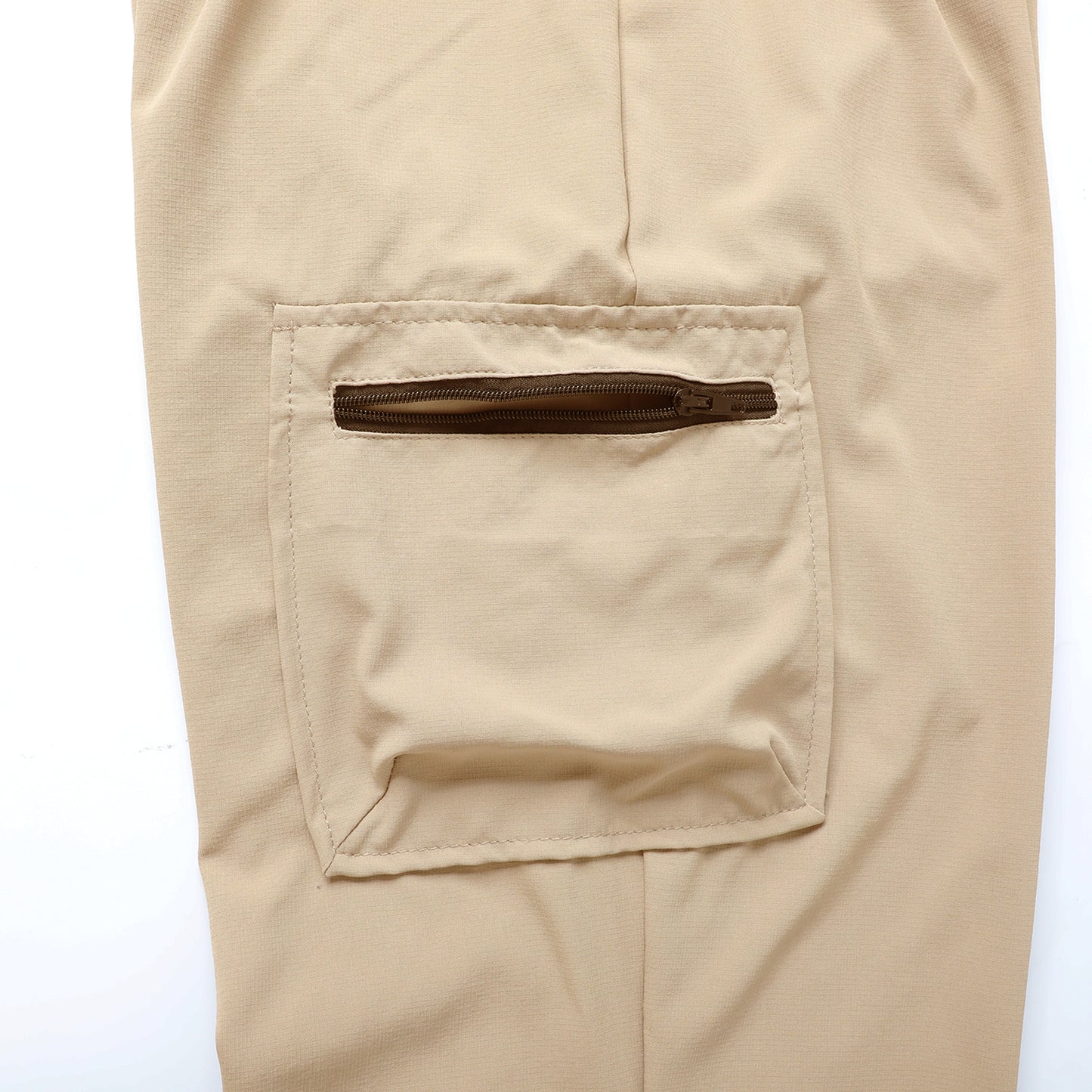 HILEELANG Kids Quick-Dry Jogger Pants Lightweight 4-Way Stretch Outdoor Pants for Boys & Girls khaki – Zipper Pocket Style