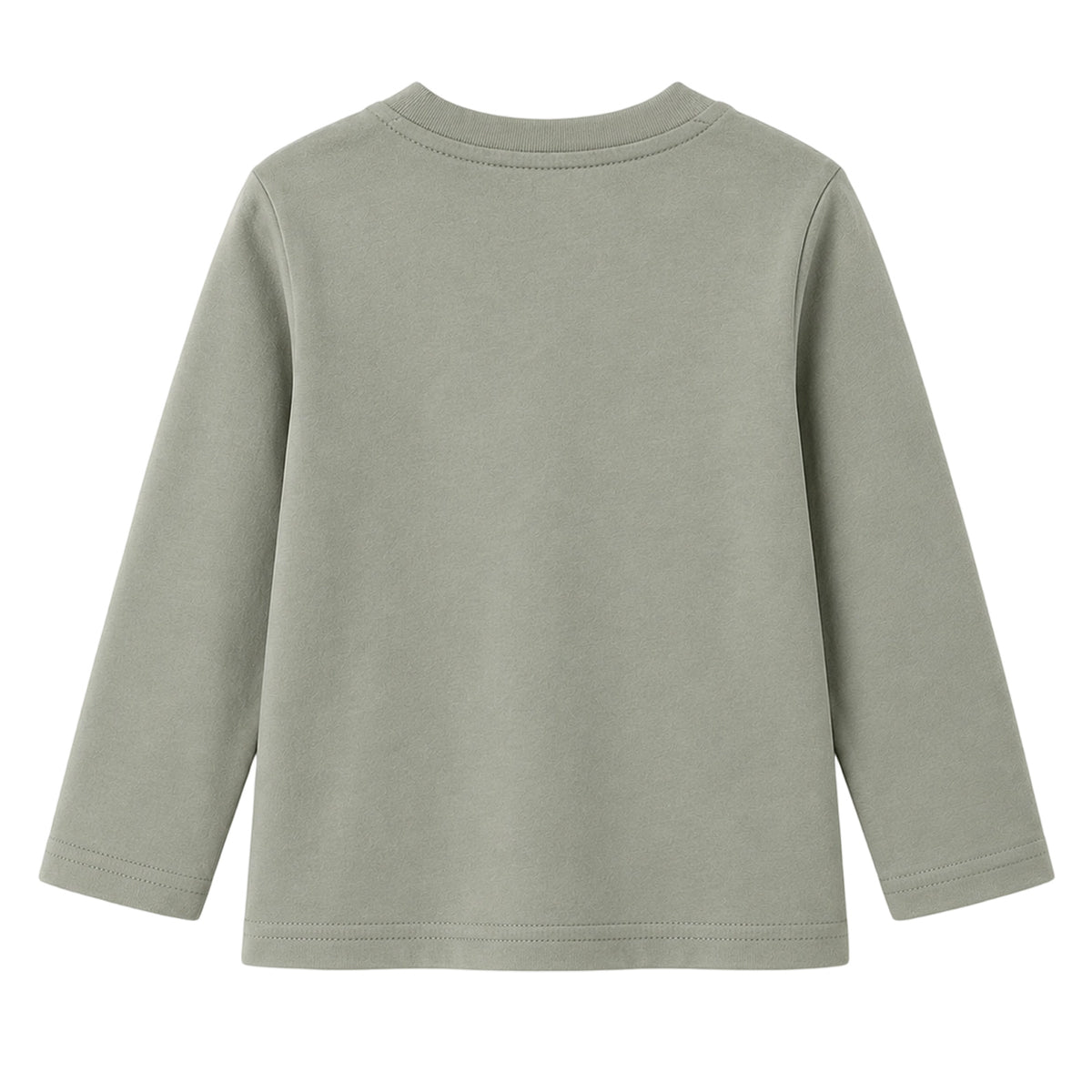 HILEELANG Boys Long Sleeve Shirts 3 Pack Cotton Tee Shirts Green Mix