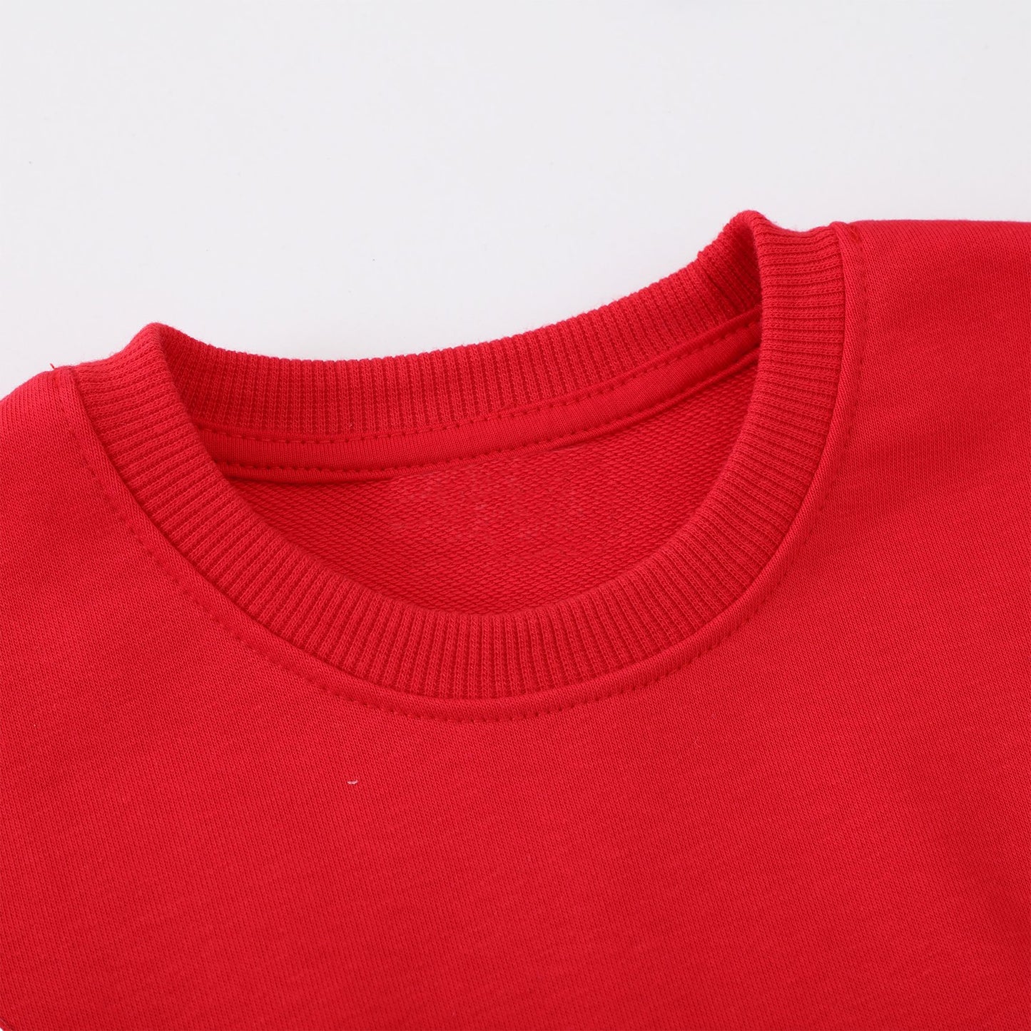 HILEELANG Toddler Girls（2-7Y) Christmas Red Sweatshirt - Kids Festive Xmas BearPullover Holiday Crewneck Tops Long Sleeve