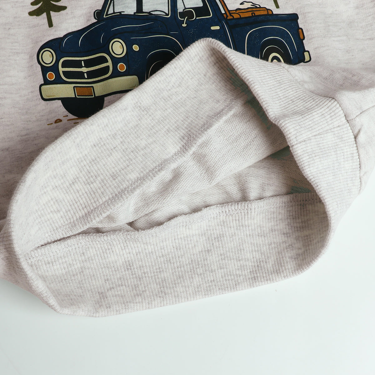 HILEELANG Toddler Boys Adventure Truck Graphic Sweatshirt, Long Sleeve Crewneck Pullover Top, Sizes 2-7 Years