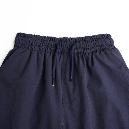 HILEELANG Navy Kids Zip Pocket Cargo Sweatpants Jogger Pants, Single Piece