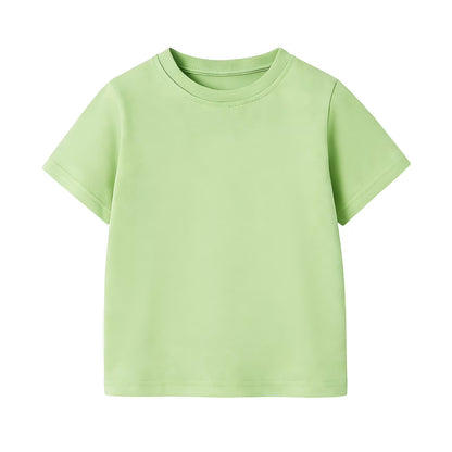HILEELANG 2-7T Toddler Little Boys Sky Blue Fresh Green Soft Yellow 100% Cotton T-Shirt 3-Pack