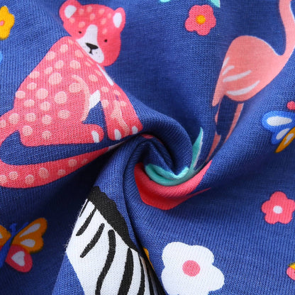 HILEELANG Toddler Girl Summer Short Clothes Sets Outfits Cotton Pink Lion Tee Shirts Shorts Playwear