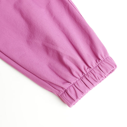 HILEELANG Pink Kids Double Pocket Cargo Sweatpants Jogger Pants, Single Piece