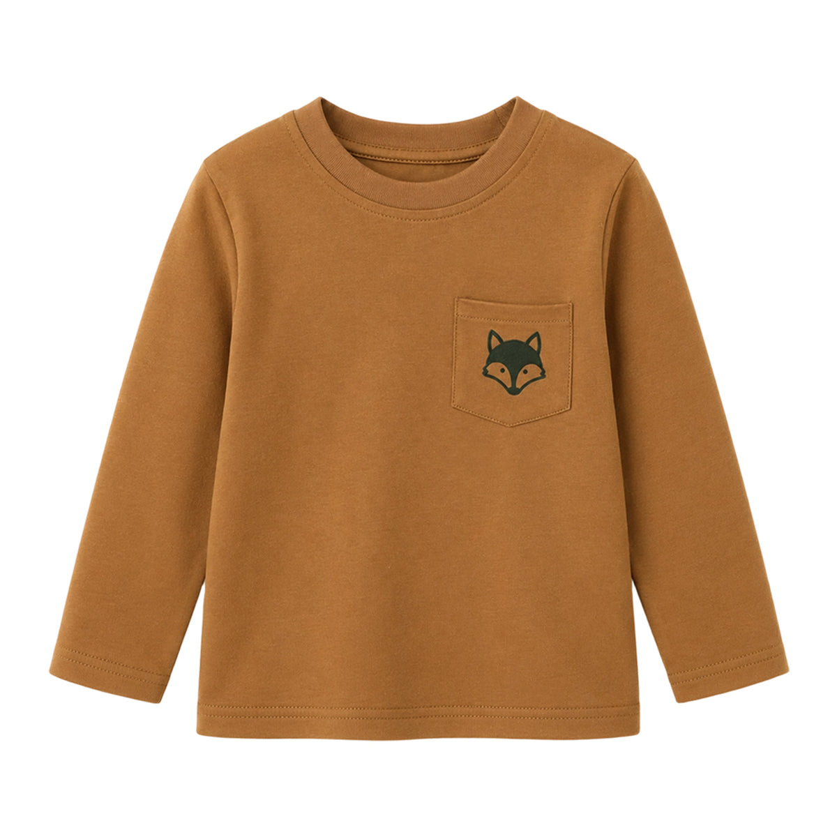 HILEELANG Boys Long Sleeve Shirts 3 Pack Cotton Tee Shirts Forest Mix