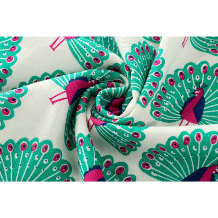 HILEELANG Toddler Girls Cotton Dress Sleeveless Casual Summer Striped Basic Shirt Green Peacock Pattern Jumpskirt Playwear