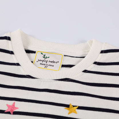 HILEELANG Toddle Girl Sweatshirts Black and White Unicorn Cotton Casual Round Neck Long Sleeve Pullover Tops Sweater Shirt