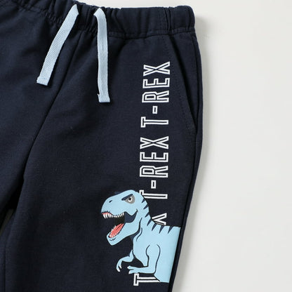 HILEELANG Toddler Boy(2-7Y) Pants Set Light Blue Dinosaur Sweatshirt Joggers Sweatsuit Winter Playwear Outfits Clothing Sets 2pc