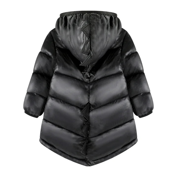 HILEELANG Toddler Boy Girl   (12M-7Y) Winter Puffer Jackets Coats Black Dinosaur Hooded Light Weight Padded Outerwear
