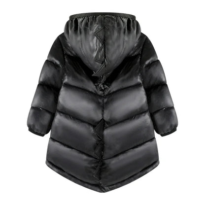 HILEELANG Toddler Boy Girl   (12M-7Y) Winter Puffer Jackets Coats Black Dinosaur Hooded Light Weight Padded Outerwear