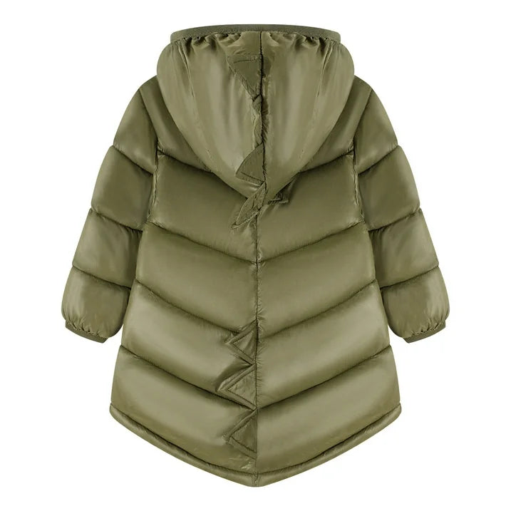 HILEELANG Toddler Boy Girl (12M-7Y) Winter Puffer Jackets Coats Amy Green Dinosaur Hooded Light Weight Padded Outerwear