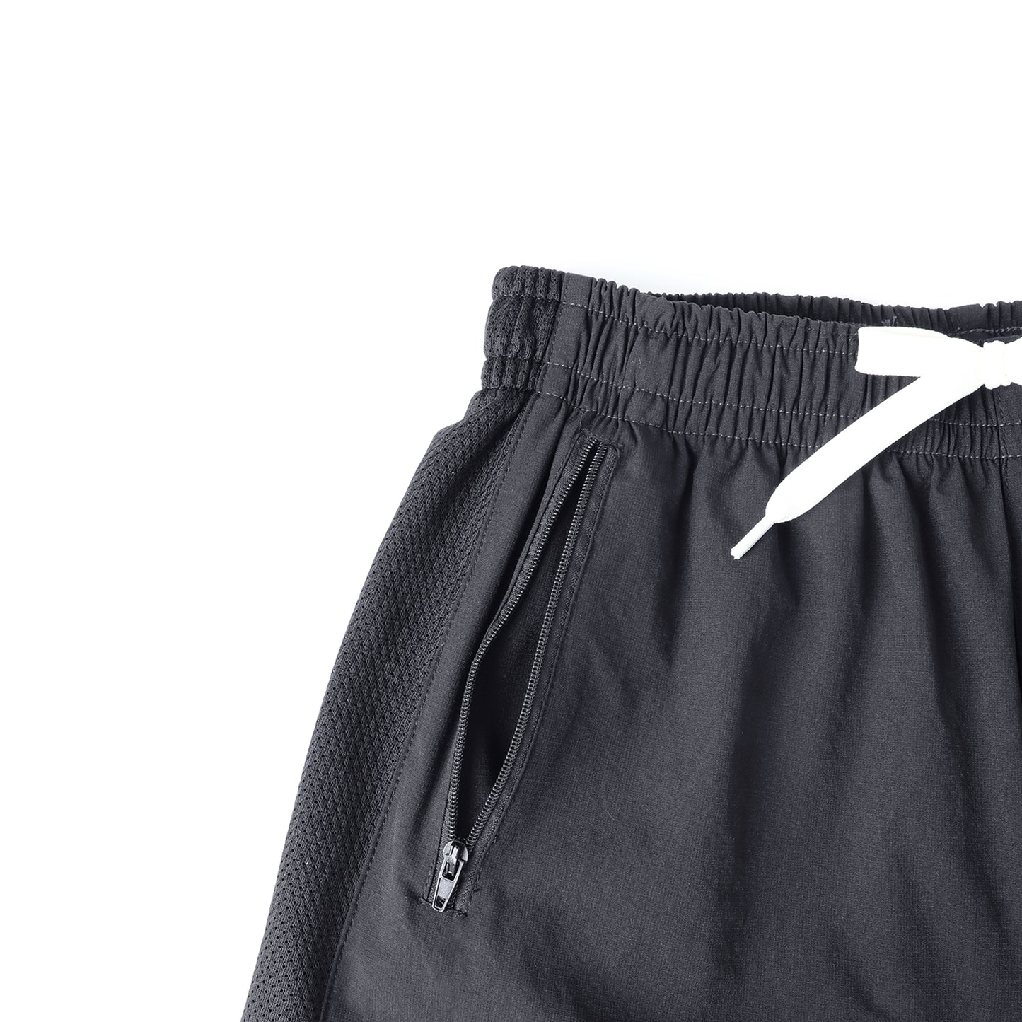 HILEELANG 5-15T Boys 2-Pack Quick Dry Athletic Sweat Shorts, Elastic Waist Active Shorts with Zipper Pockets for Kids Youth