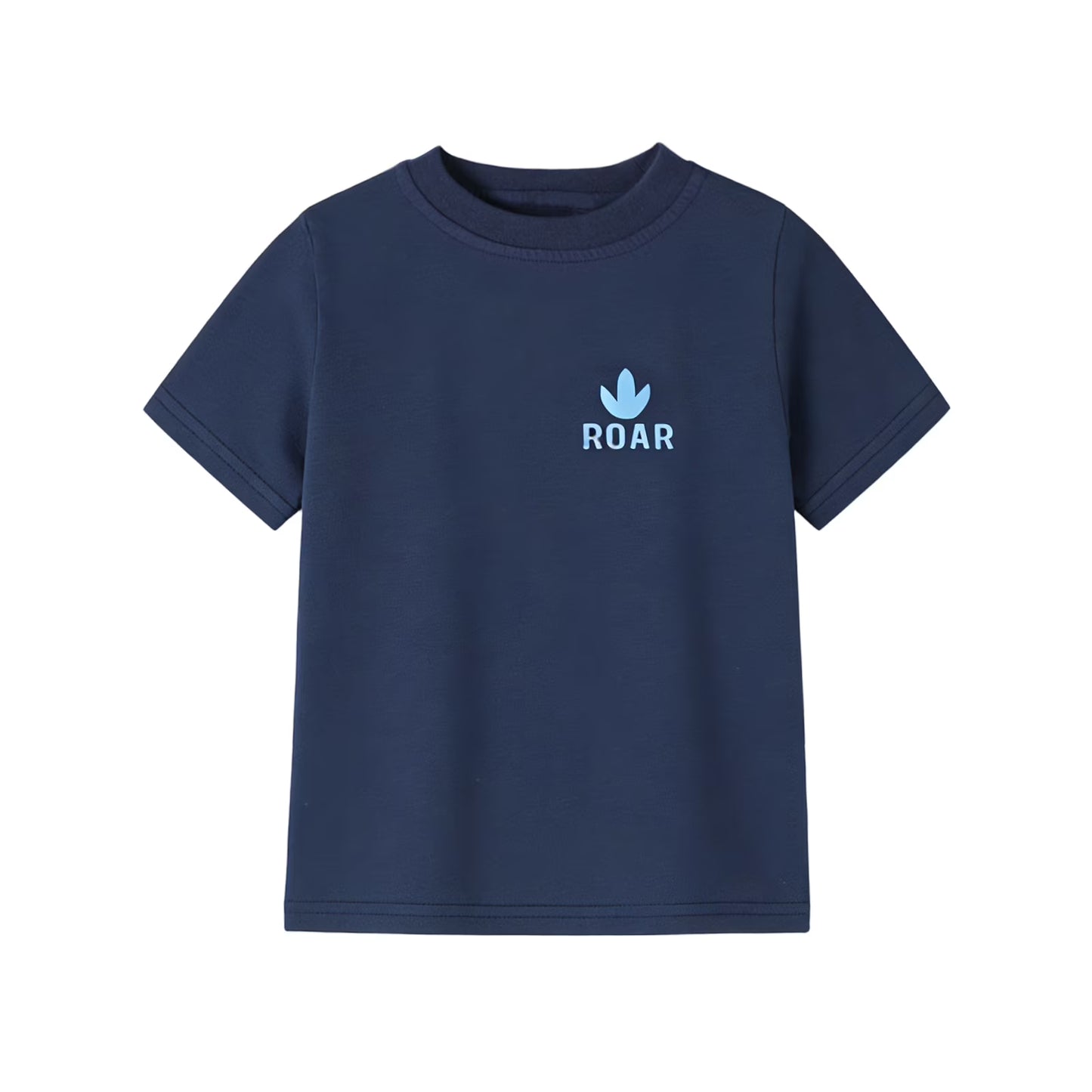 HILEELANG 2-7T Toddler/Little Boys Light Blue/Navy/Stripe Dinosaur ROAR 100% Cotton T-Shirt 3-Pack