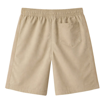 HILEELANG 5-15T Boys 2-Pack Quick Dry Athletic Sweat Shorts, Elastic Waist Active Shorts with Zipper Pockets for Kids Youth