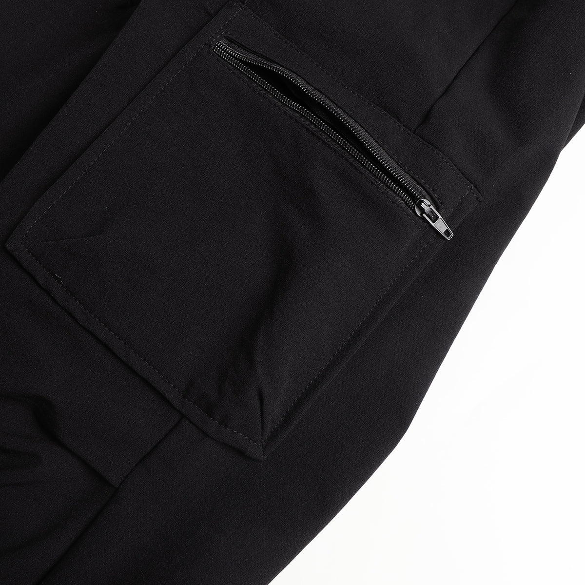 HILEELANG Kids Zip Pocket Cargo Sweatpants Jogger Pants, Single Piece