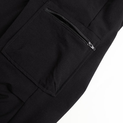 HILEELANG Kids Zip Pocket Cargo Sweatpants Jogger Pants, Single Piece