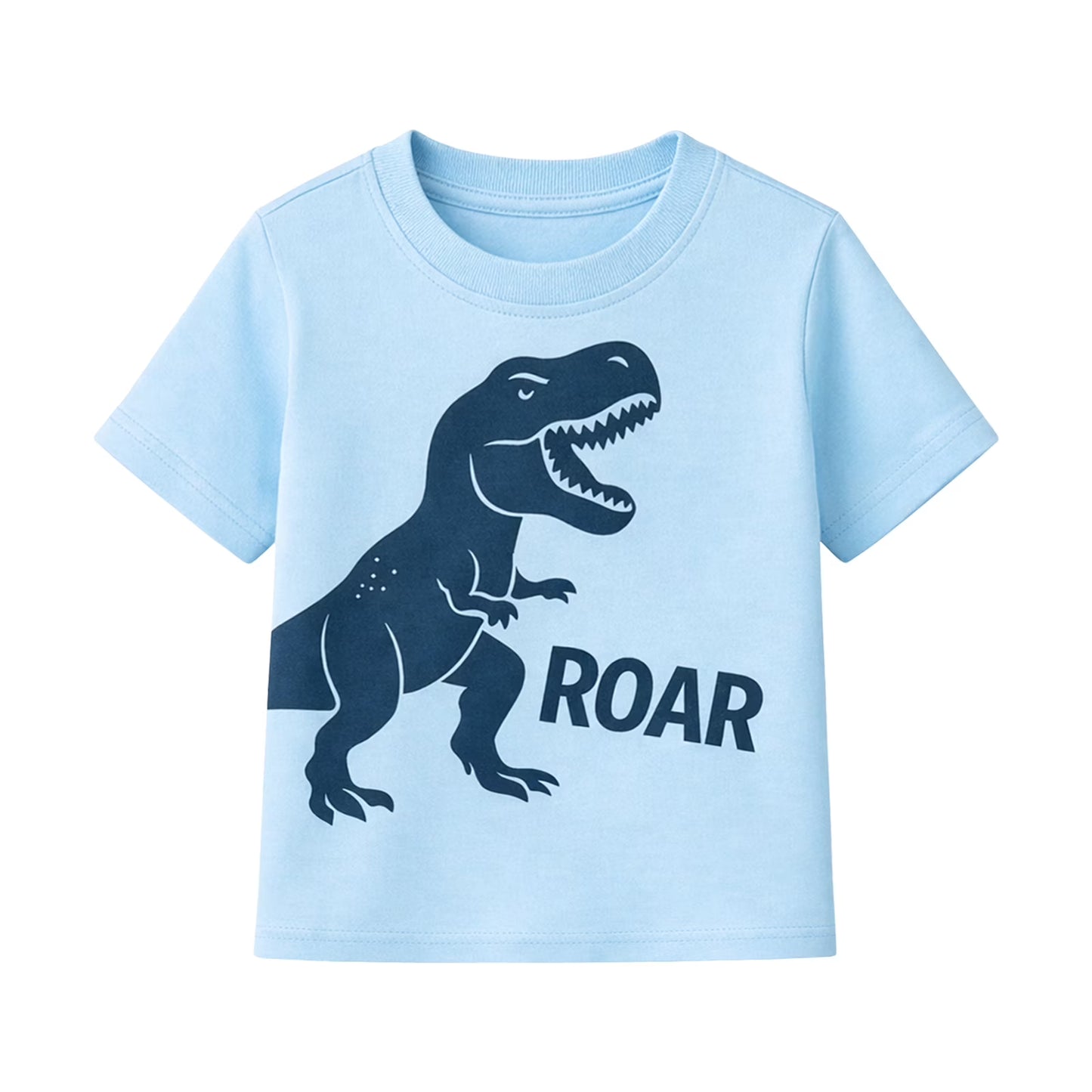 HILEELANG Toddler Boys 100% Cotton Dinosaur ROAR Short Set