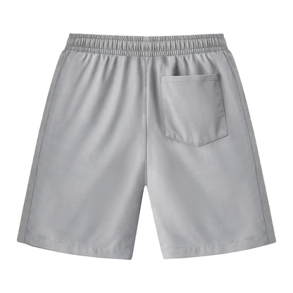 HILEELANG 5-15T Boys 2-Pack Quick Dry Athletic Sweat Shorts, Elastic Waist Active Shorts with Zipper Pockets for Kids Youth