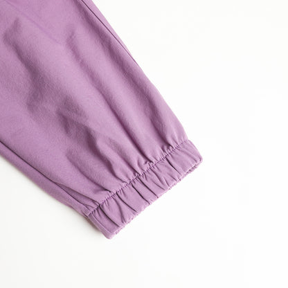 HILEELANG Purple Kids Double Pocket Cargo Sweatpants Jogger Pants, Single Piece