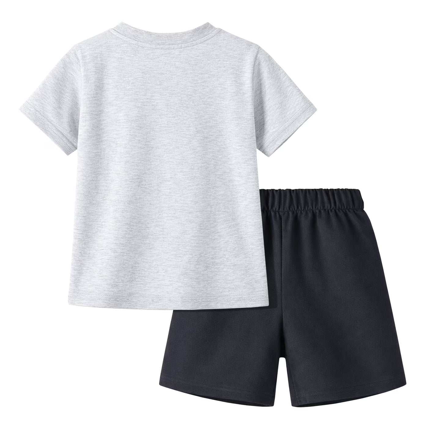 HILEELANG Toddler Boys 100% Cotton Sports Bunny Basketball Short Set, Sizes