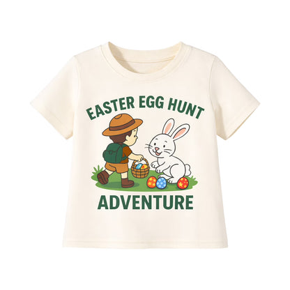 HILEELANG Toddler Boys 100% Cotton Bunny Explorer Short Set