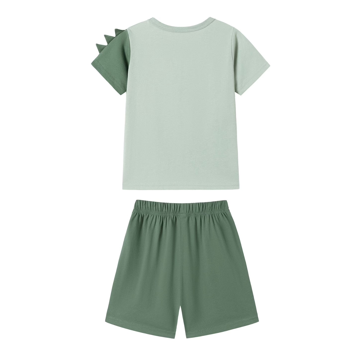 HILEELANG Toddler Boys 100% Cotton 3D Crocodile Short Set