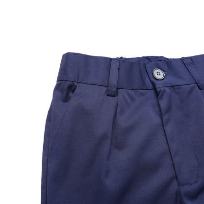 HILEELANG 4-15 Little/Big Boys and girls Chino Pants Straight Leg Button Front Twill School Uniform Everyday Wear Navy 1 Pack